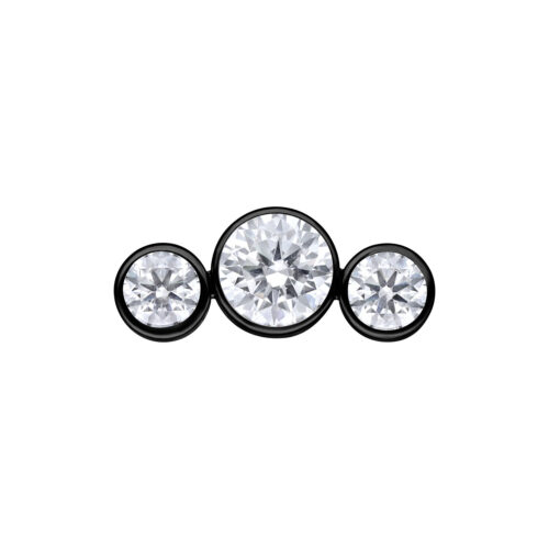 Push Fit 5 Crystal Bow Attachment - Black Metal