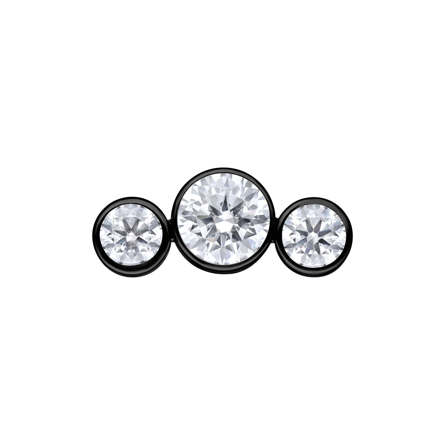 Push Fit 5 Crystal Bow Attachment - Black Metal