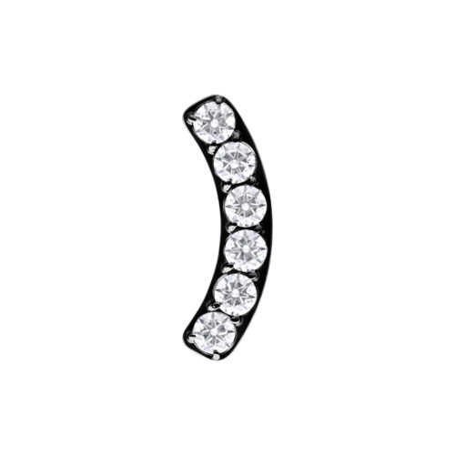 Push Fit 6 Crystal Bow Attachment - Black Metal