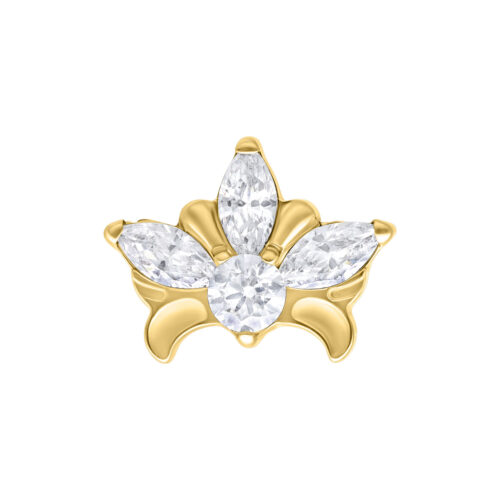 Push Fit Tiara Attachment - Golden Metal