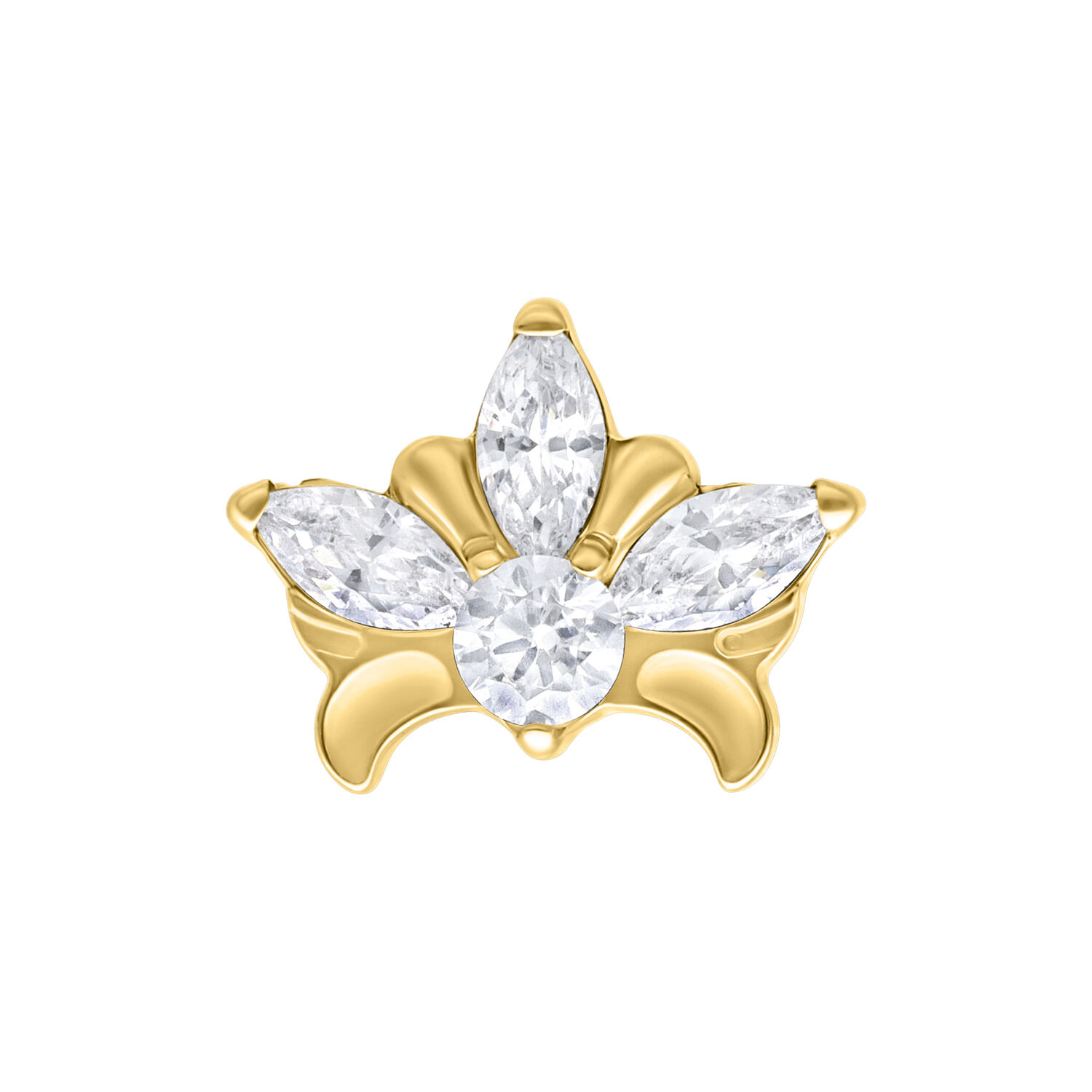 Push Fit Tiara Attachment - Golden Metal