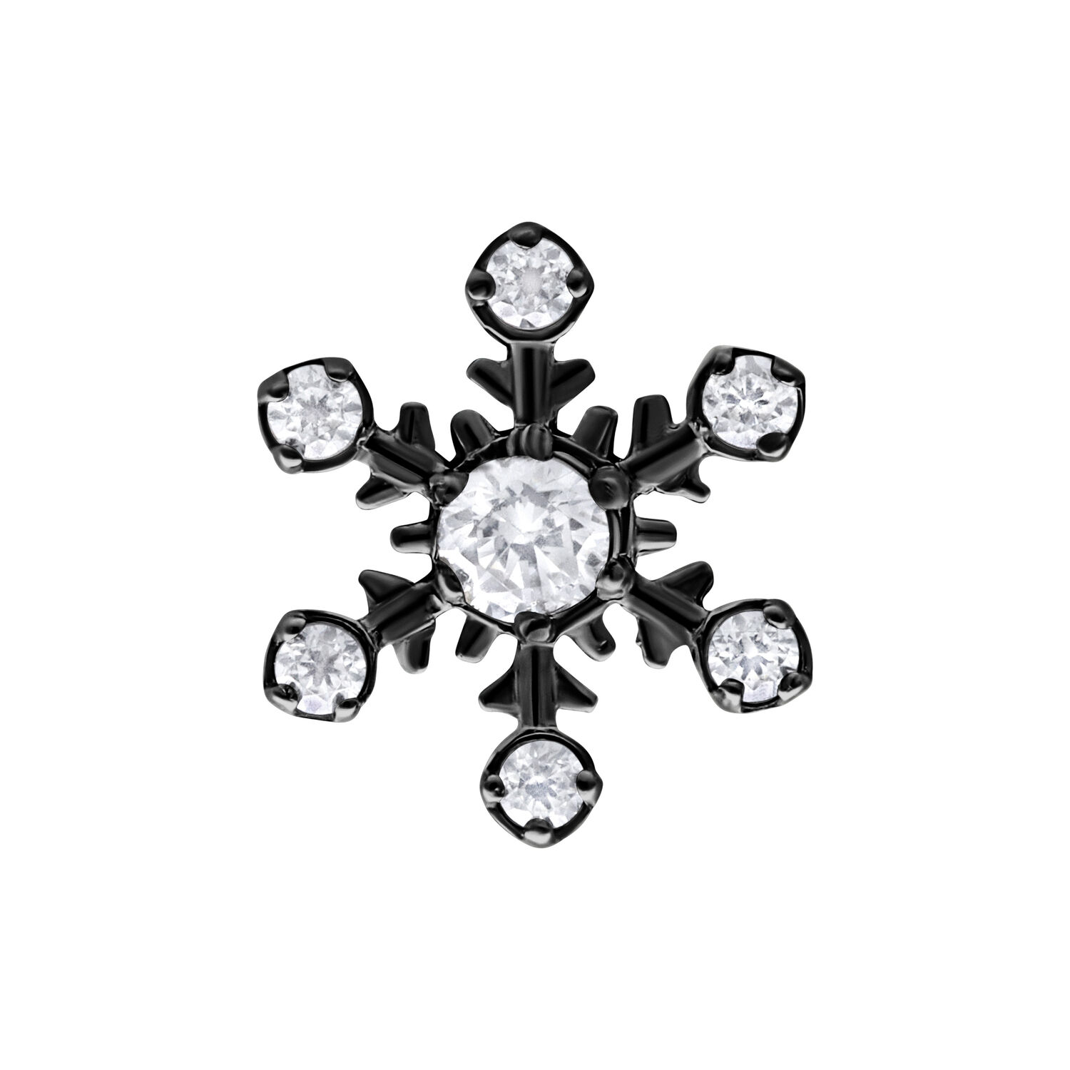 Push Fit Floral Attachment - Black Metal