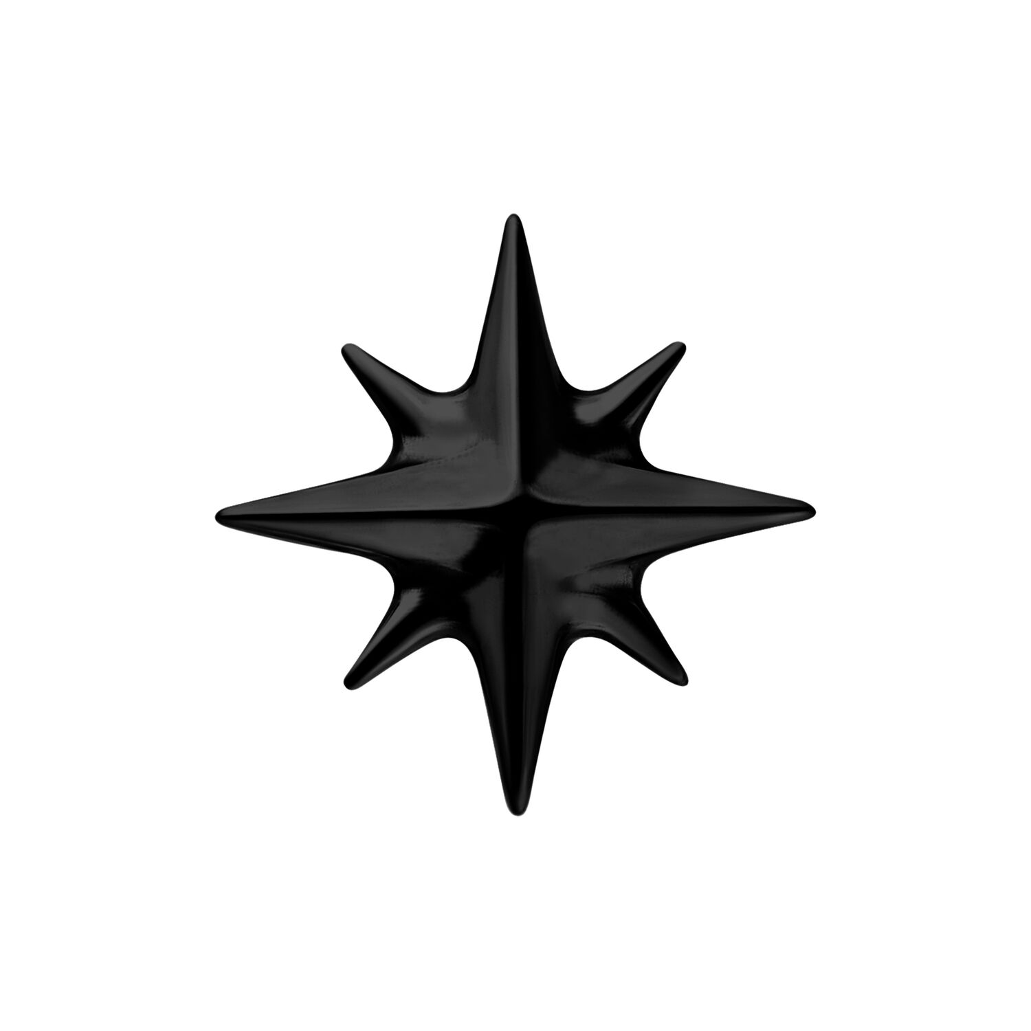 Push Fit Star Attachment - Black Metal