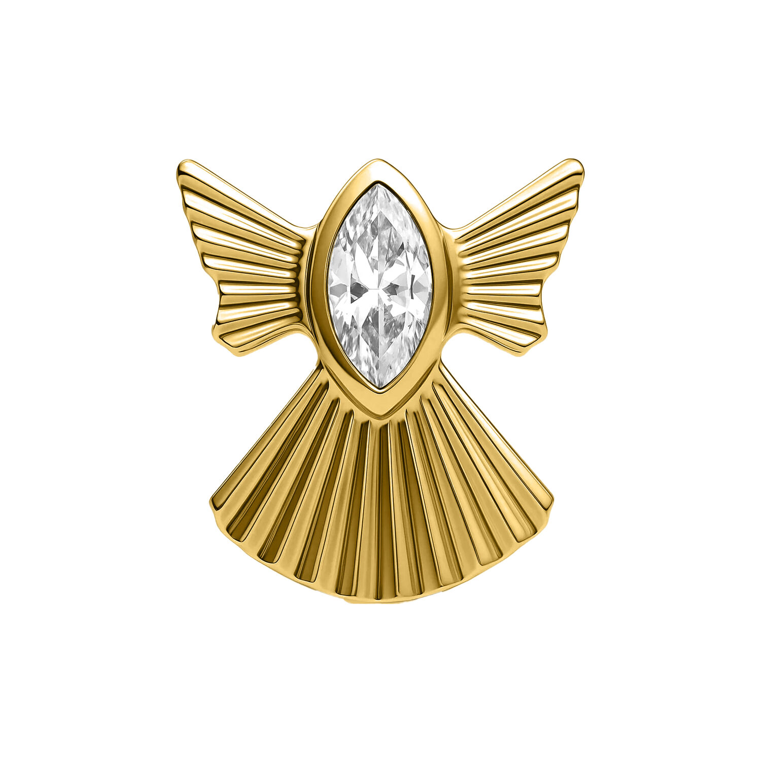 Push Fit Winter Snow Angel Attachment - Golden Metal