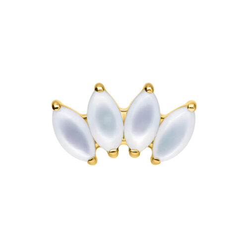 Push Fit Natural Gemstone Crown Attachment