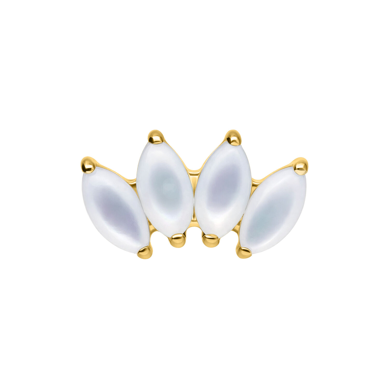 Push Fit Natural Gemstone Crown Attachment