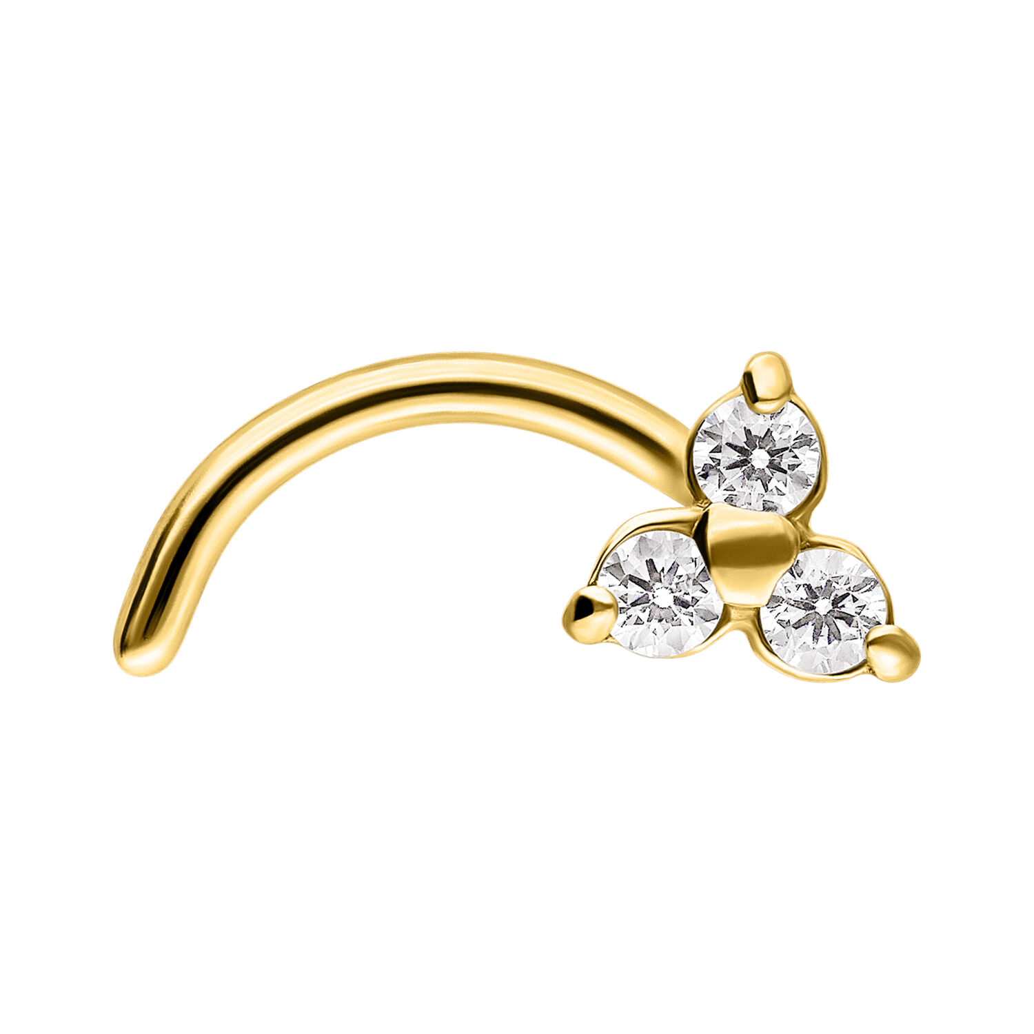 Trinity Nosestud<!--6422994291a4a--> - Golden Metal