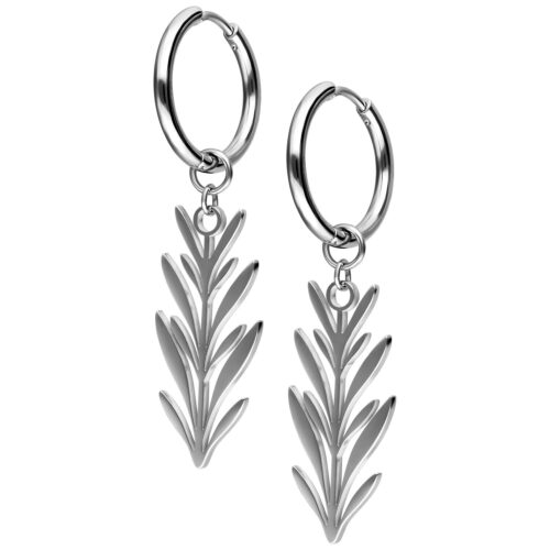 Lovely Branch Hoops Pair