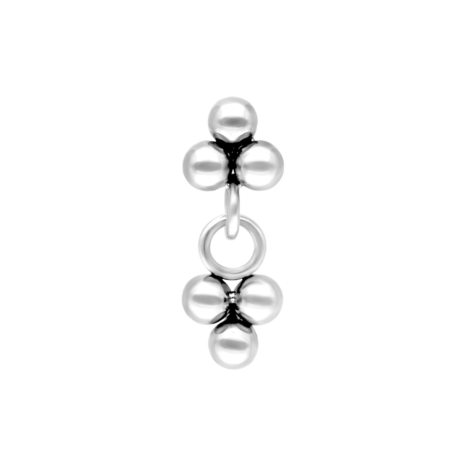 Push Fit Dangling Trinity Attachment - Or blanc