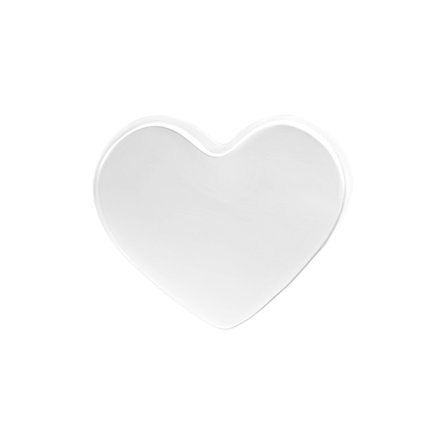 Push Fit Heart Attachment - Or blanc