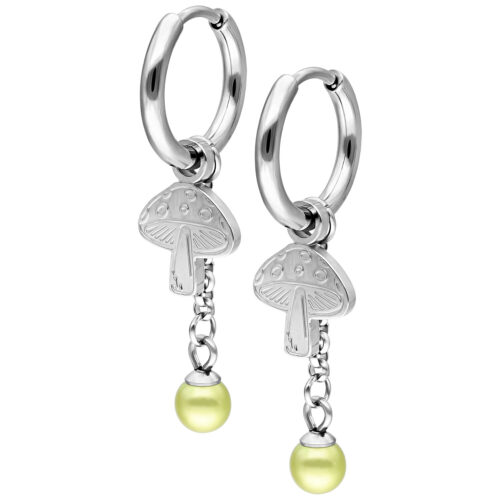 Little Mushroom Hoops Pair