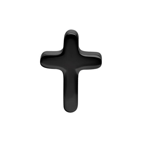 Push Fit Little Cross Attachment - Black Metal