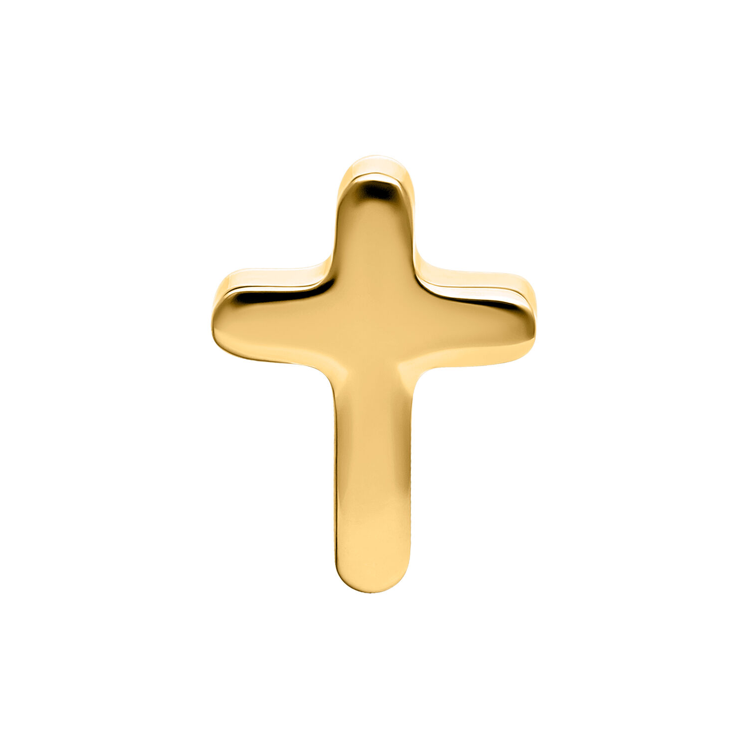 Push Fit Little Cross Attachment - Golden Metal