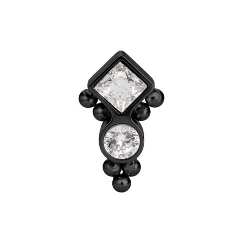 Push Fit Bubble Ornament Attachment - Black Metal