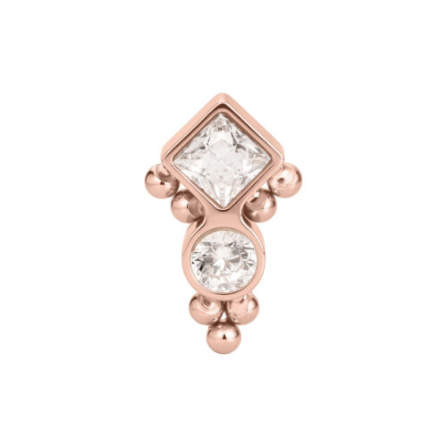 Push Fit Bubble Ornament Attachment - Rosegold