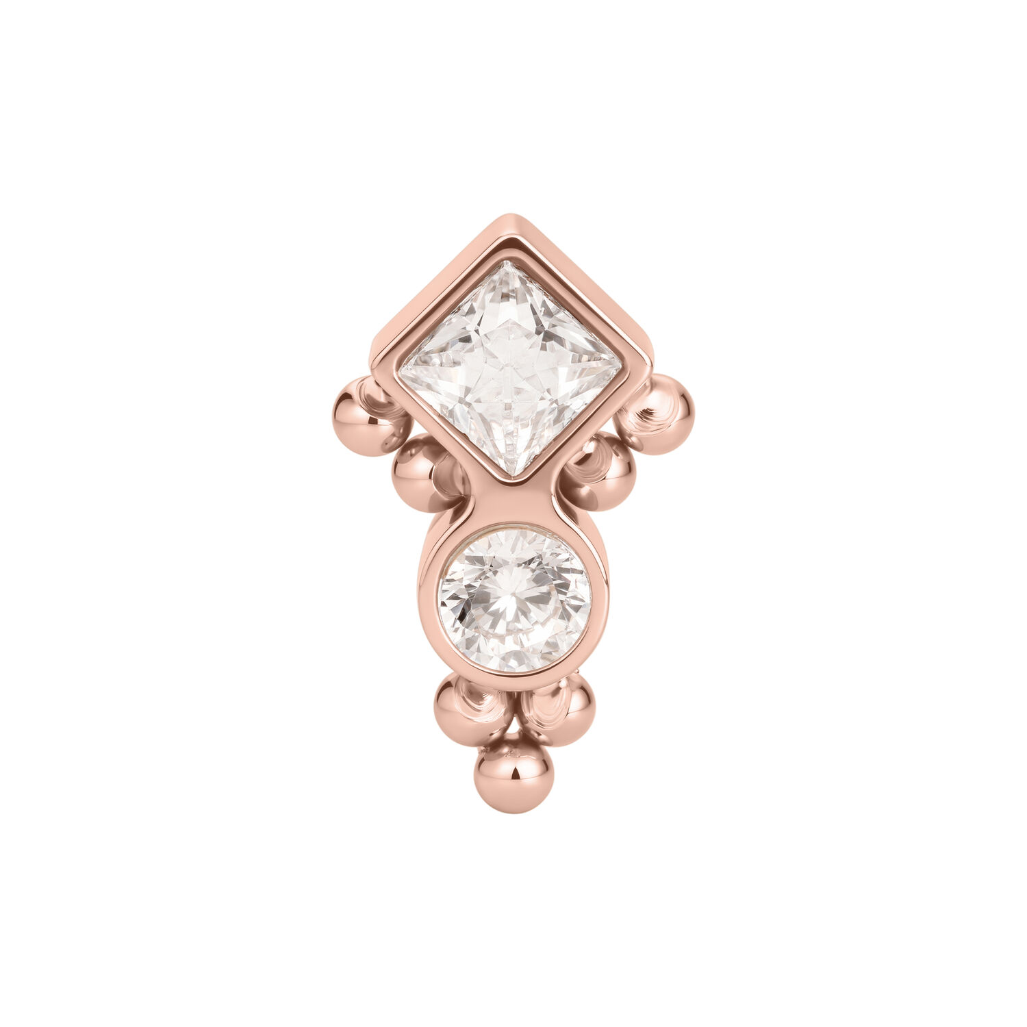 Push Fit Bubble Ornament Attachment - Rosegold