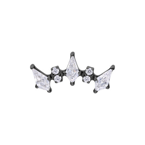 Push Fit Crystal Kite Arch Attachment - Black Metal