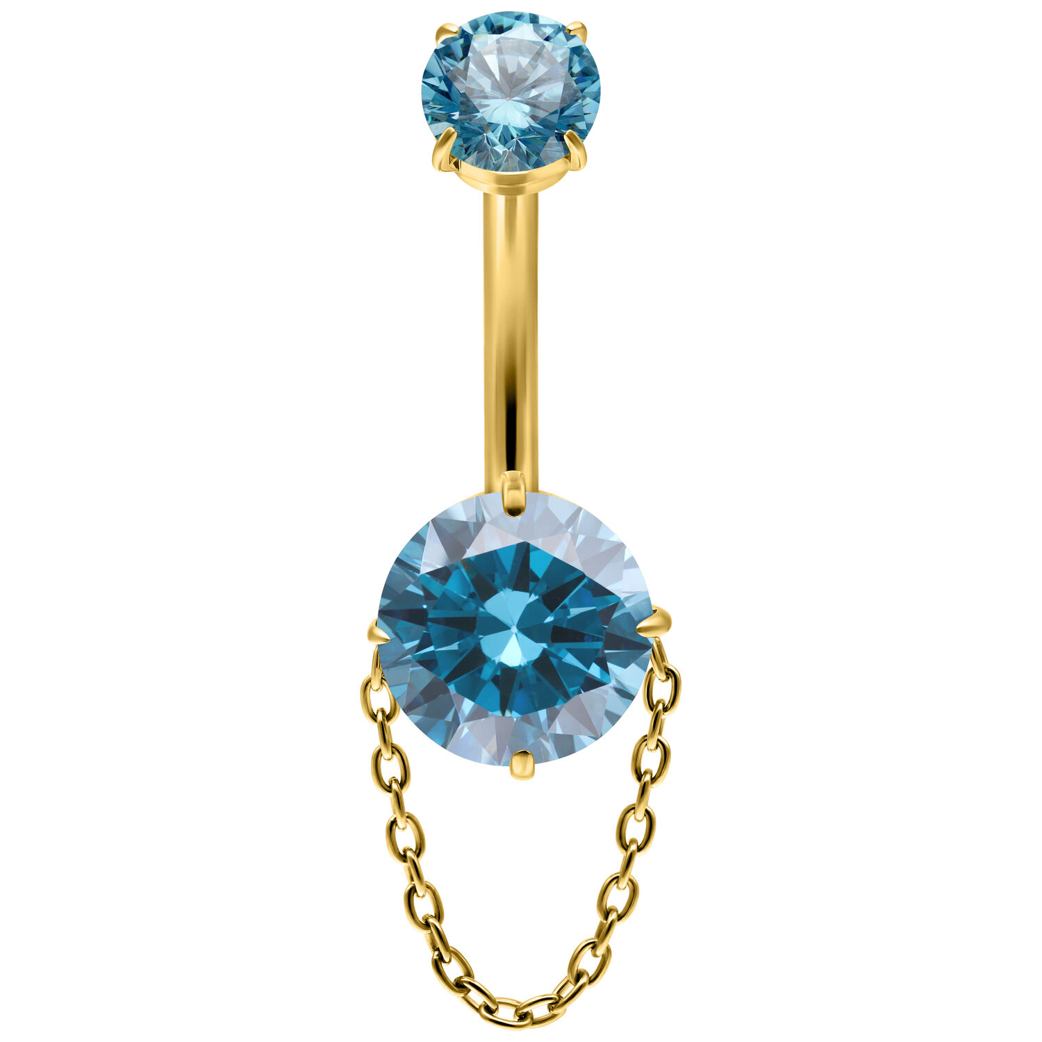 Turquoise Crystals with Chain Bananabell