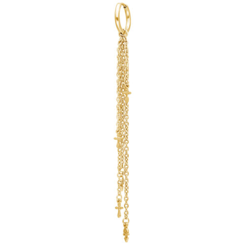 Golden Immortal Hoops Pair