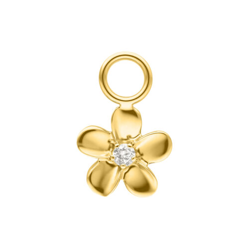 Flower Pendant - Golden Metal