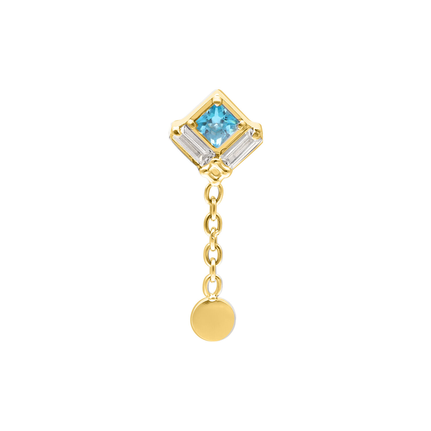 Push Fit Azure Kite Dangle Aufsatz - Golden Metal