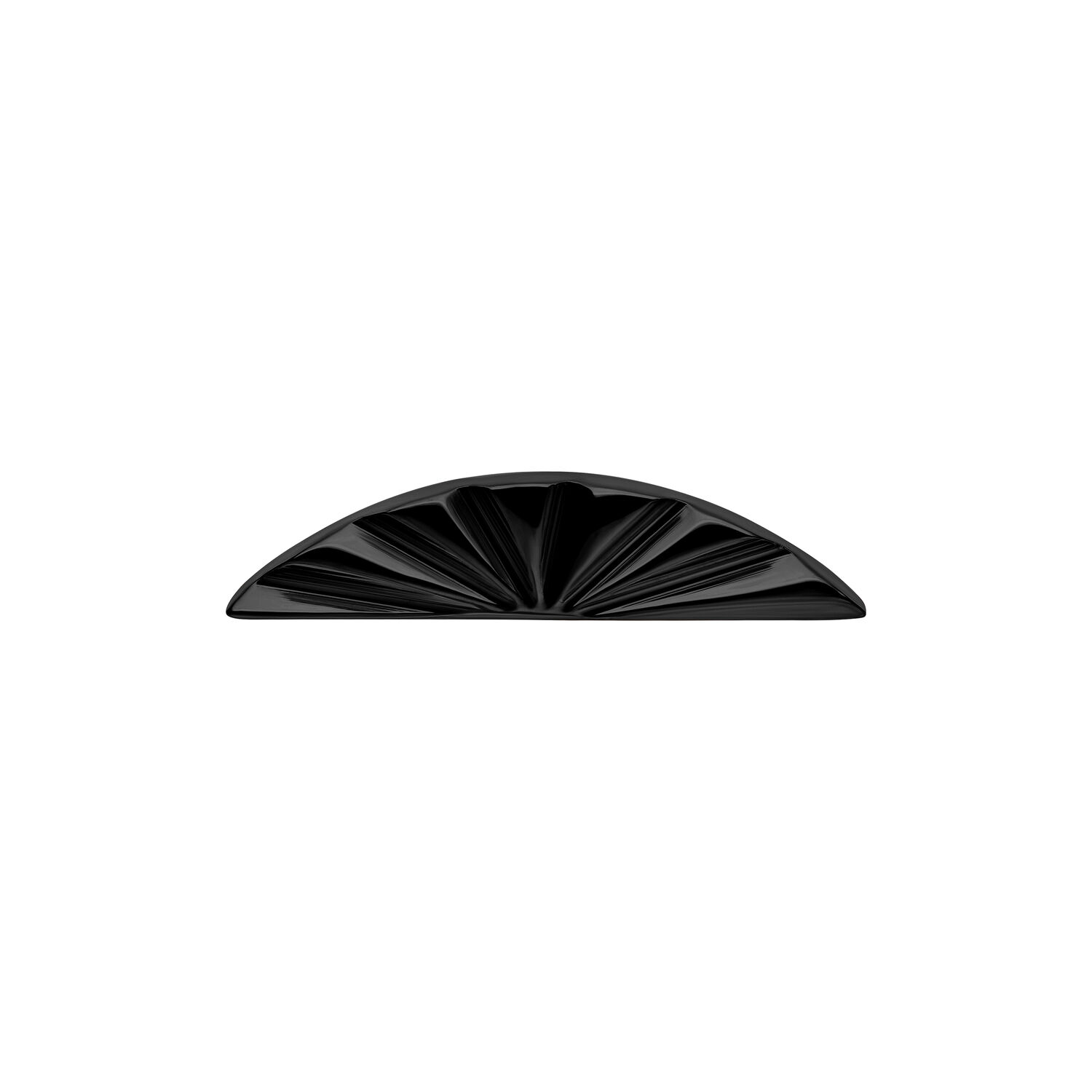 Push Fit Riffled Half Oval Attachment - Black Metal