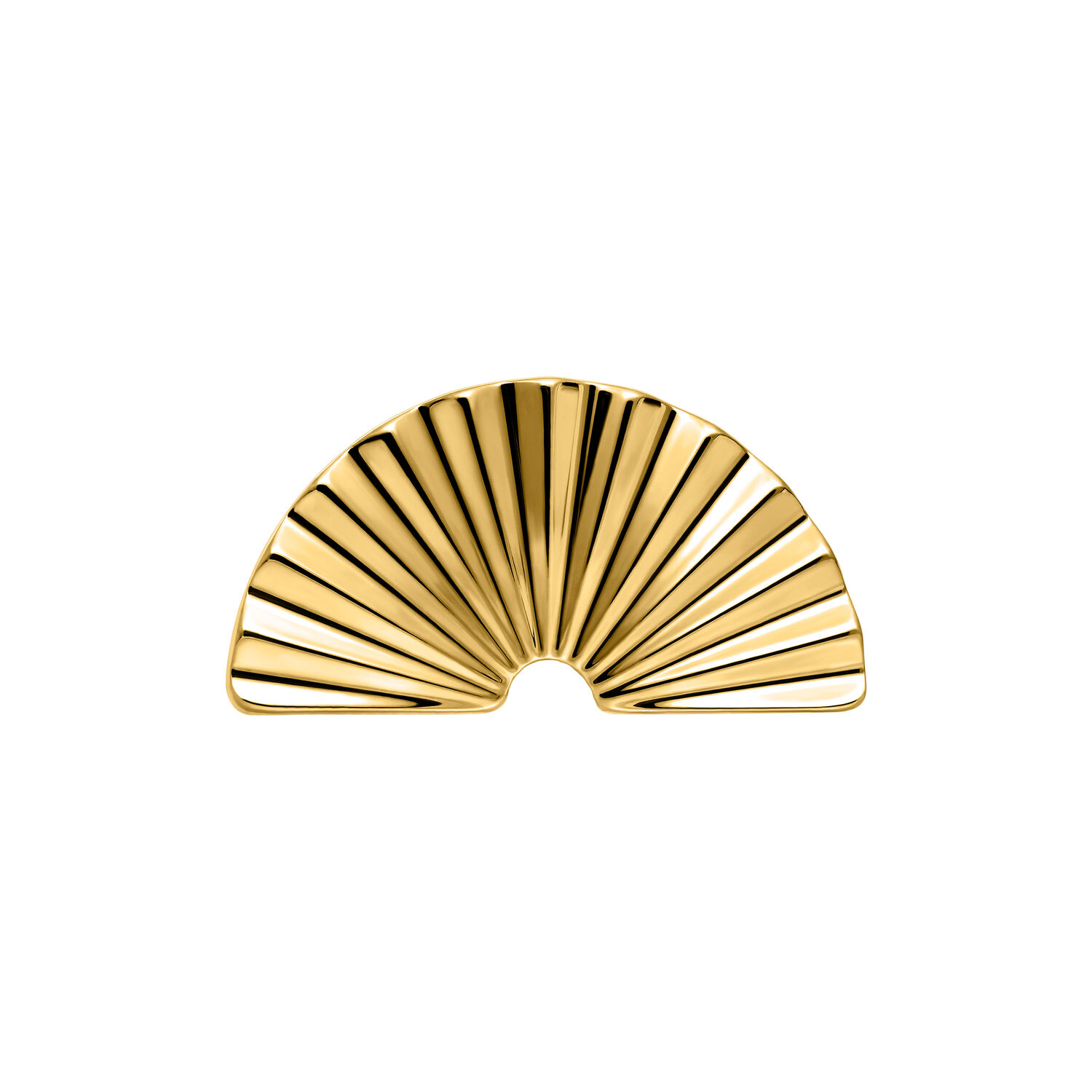 Push Fit Riffled Half Circle Attachment - Golden Metal