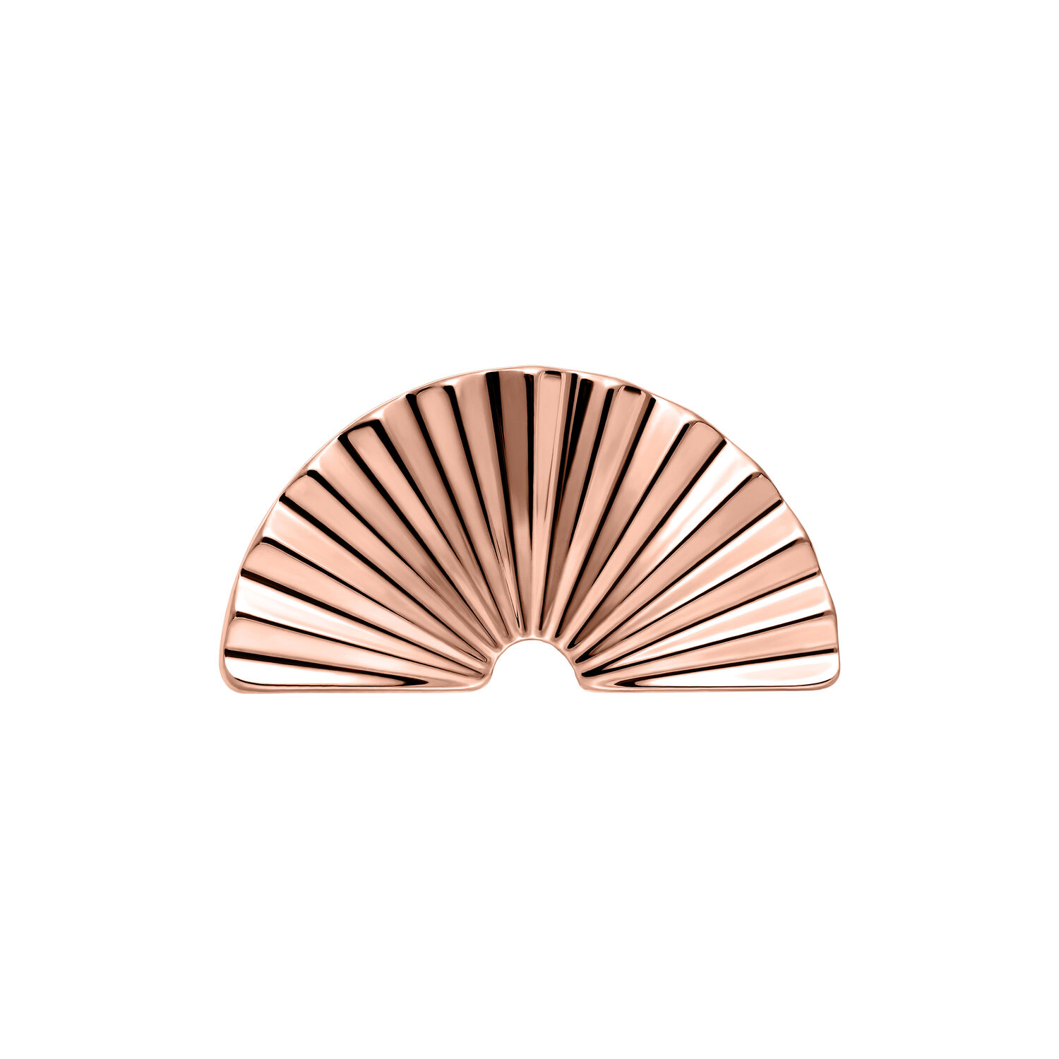 Push Fit Riffled Half Circle Attachment - Rosegold