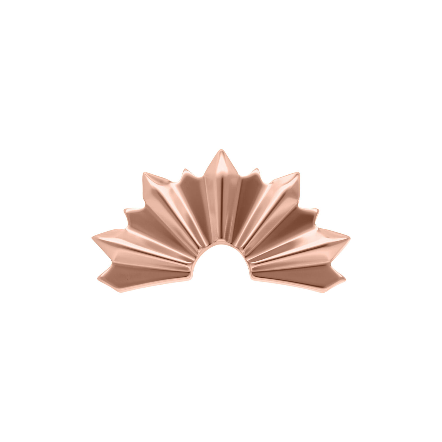 Push Fit Folded Sunrays Aufsatz - Rosegold