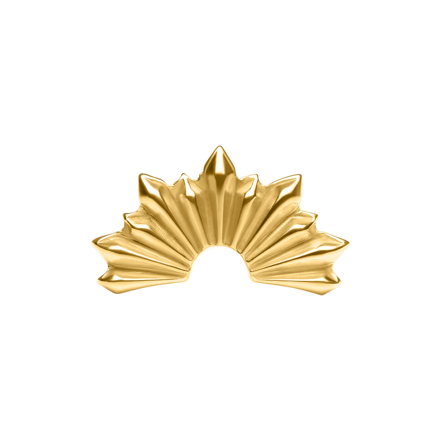 Push Fit Mini Folded Sunrays Aufsatz - Golden Metal