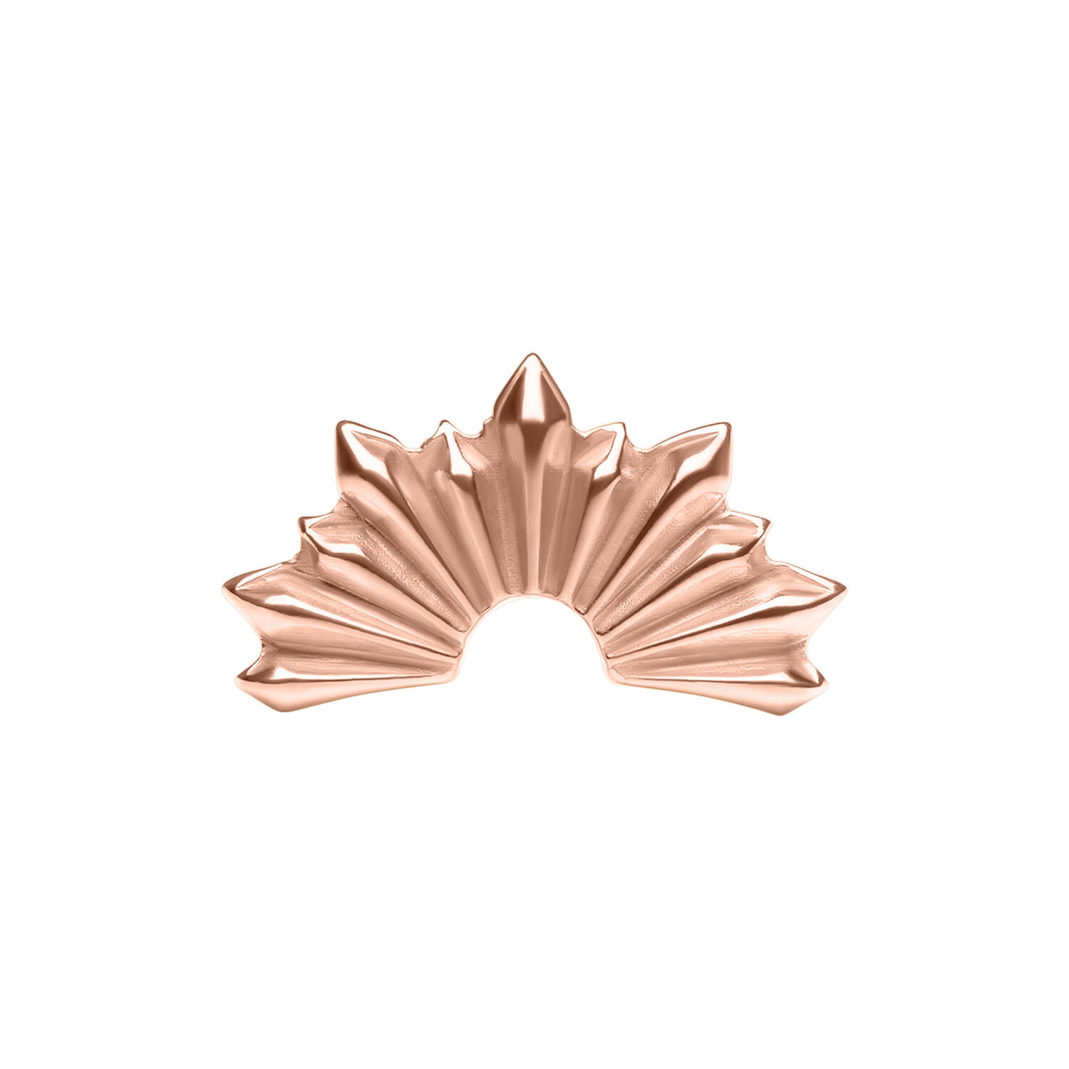 Push Fit Mini Folded Sunrays Aufsatz - Rosegold