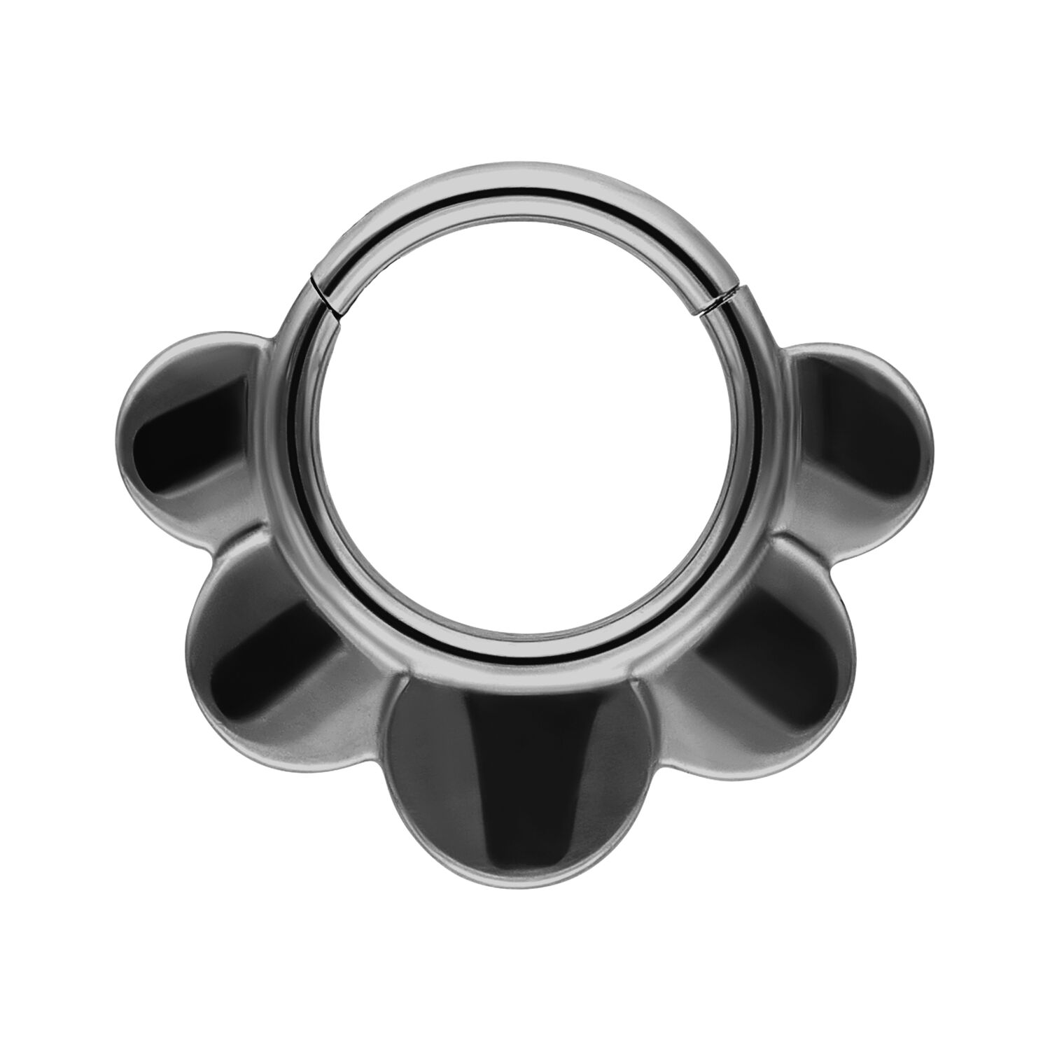 Half Flower Clicker - Black Metal