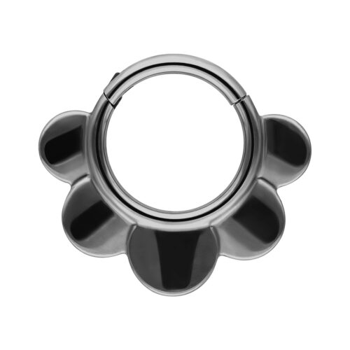 Half Flower Clicker - Black Metal
