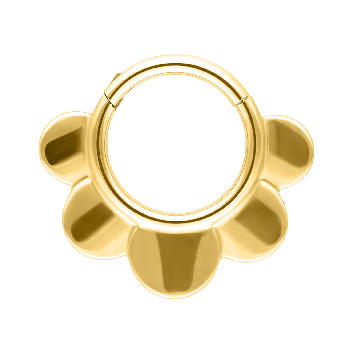 Half Flower Clicker - Golden Metal