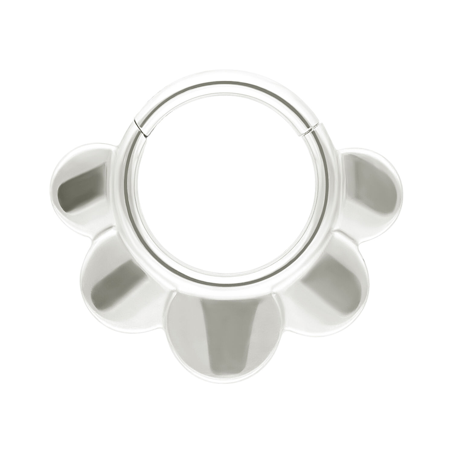 Half Flower Clicker - Or blanc