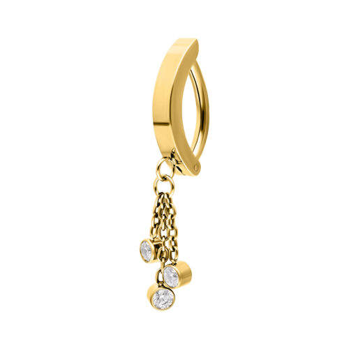 Belly Arch Clicker with Crystal Hanger