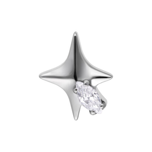 Push Fit Star with Crystal Attachment