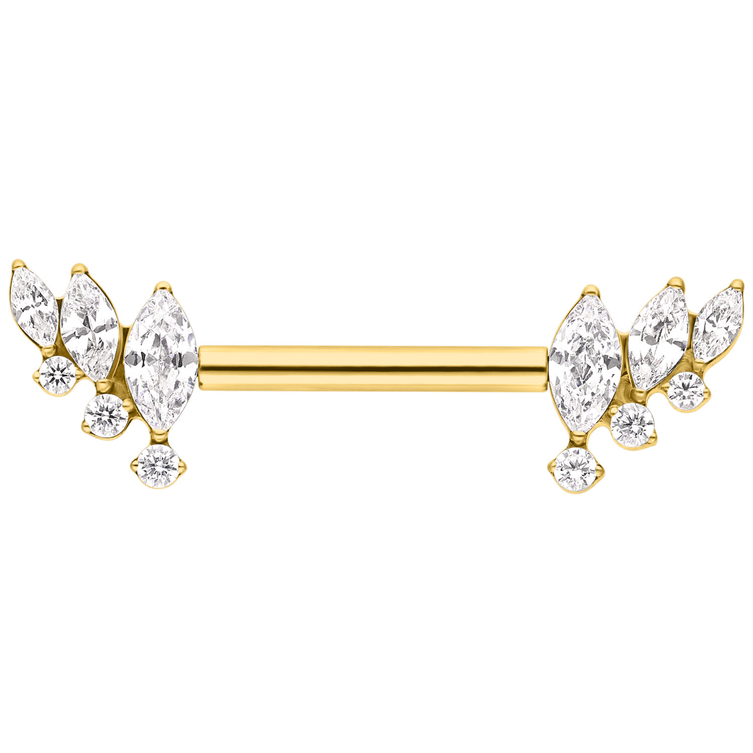 Crystal Wings Push Fit Barbell