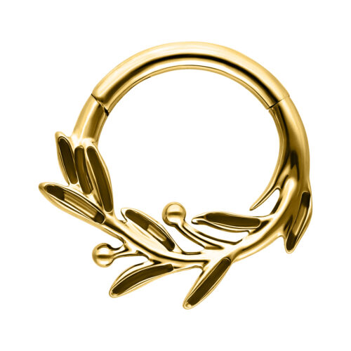 Olive Branch Clicker - Golden Metal