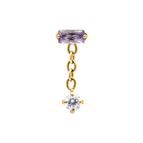 Push Fit Baguette Crystal Aurora Attachment