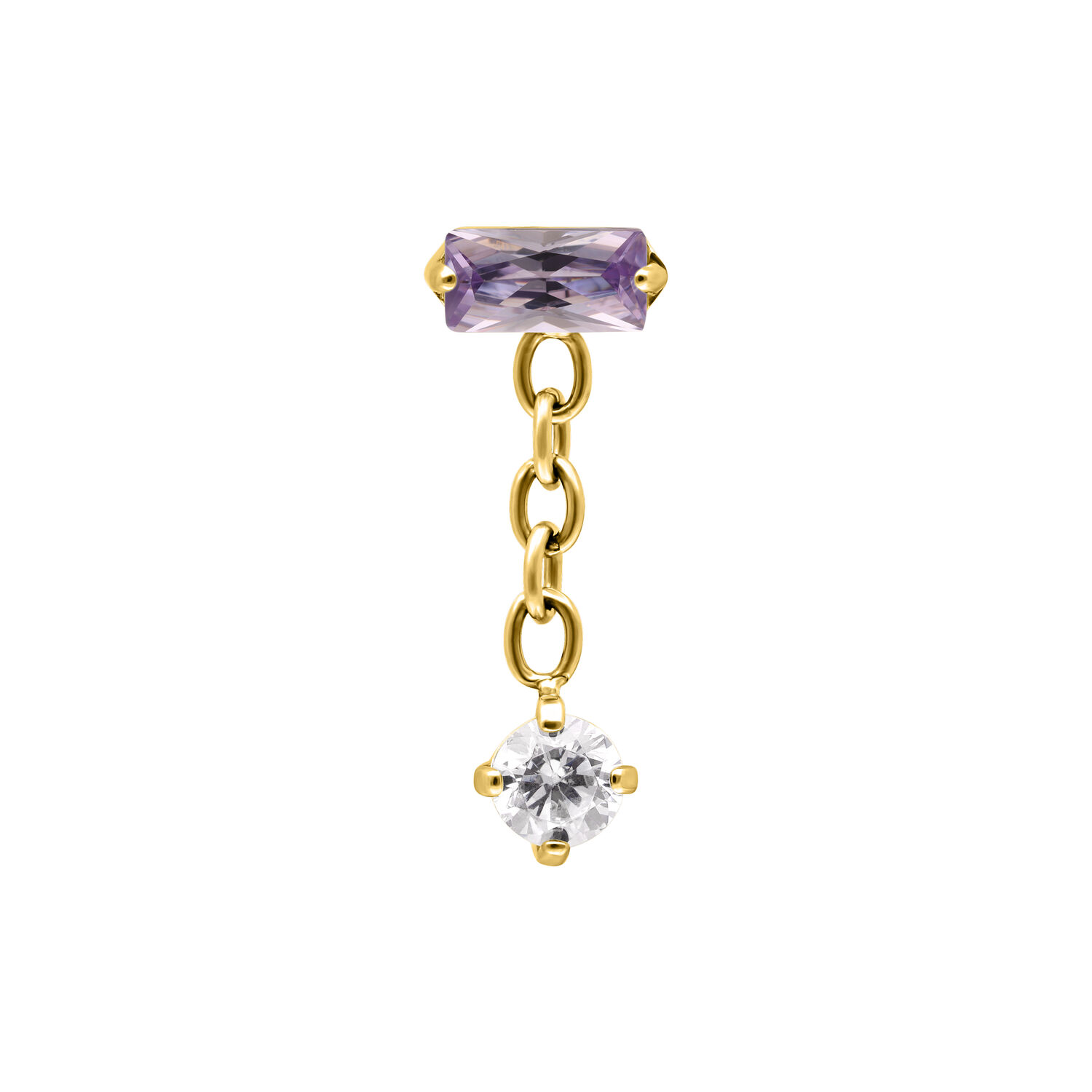 Push Fit Baguette Crystal Aurora Attachment