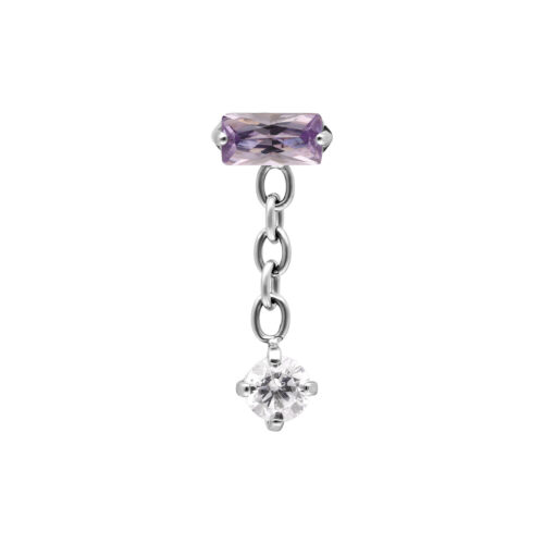 Push Fit Baguette Crystal Aurora Attachment