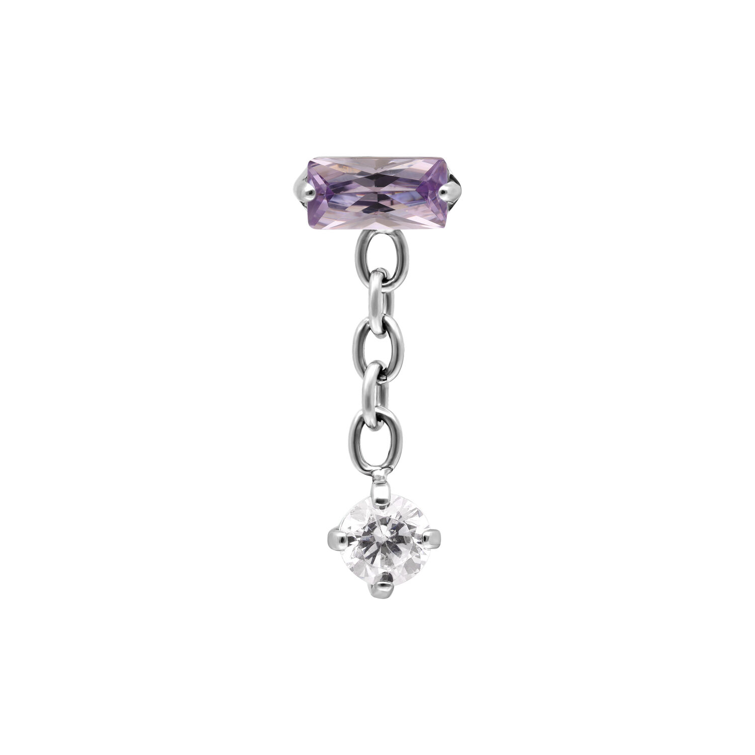 Push Fit Baguette Crystal Aurora Attachment